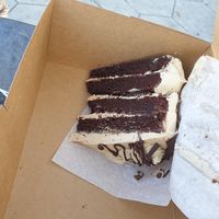 Choco mocha cake at Valhalla Bakery in St Petersburg