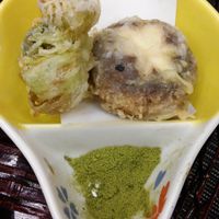 Veggie Tempura with Matcha Salt at Yahataya in Ishinomaki