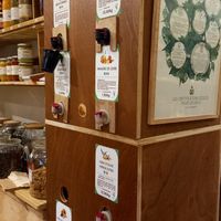 oil, vinegar, soy sauce etc. at La Misstinguette in Toulouse