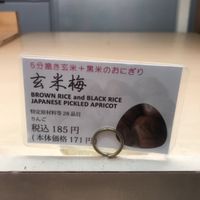 Brown rice plum onigiri  at Yamadamura in Okayama