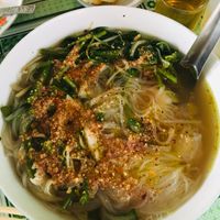 Koo ti yoo soup (delicious!) at Shwe Moe Thu in Hpa-an