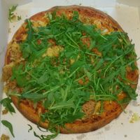 254 Vegan Deep Dish Felafel Pizza at Stenovn Delicato Pizza & Sharwarma in Odense