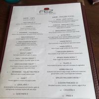 Menu at FEZ in Mamaroneck