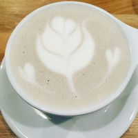 Black sesame latte at Roche in Paris