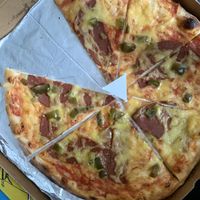 pepperoni diablo pizza at Vegan Pub in Bratislava