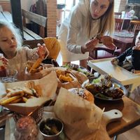 Burgers and nuggets at Vegan Pub in Bratislava