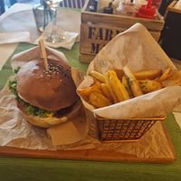 Holland burger at Vegan Pub in Bratislava