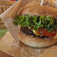 Holland burger at Vegan Pub in Bratislava