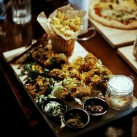 Vegan burger at Vegan Pub in Bratislava