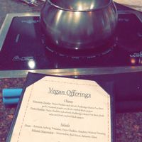 Don’t come here. Just make the Wisconsin Cheddar Vegan cheese fondue at home. It’s delicious and you’ll actually be able to eat bread with it! at The Melting Pot in Naperville