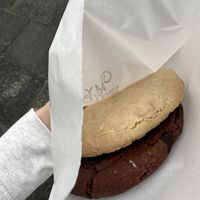 Chocolate chip cookie and chocolate sea salt cookie 😍😍😍  at Little Mylkbar in Parkville