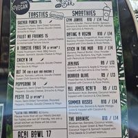 Menu Oct 2025 at Little Mylkbar in Parkville