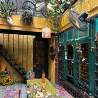 One of the several dining areas/nooks at Hidden Gem Cafe in Hanoi