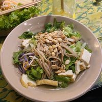 Five coloured rice noodles  at Hidden Gem Cafe in Hanoi