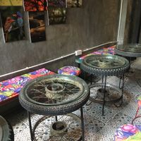 inside at Hidden Gem Cafe in Hanoi