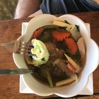 Veggie noodle soup at Cloud 9 in Koh Lanta