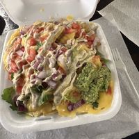 Nachos… good cheese sauce!  at Soul Food Vegan in Houston