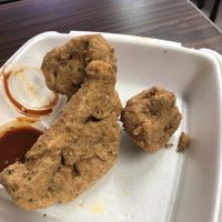 Cauliflower stalks at Soul Food Vegan in Houston