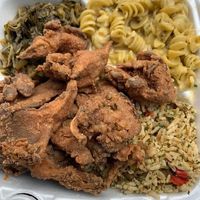 Fried mushrooms at Soul Food Vegan in Houston