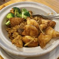 Claypot rice with monkeyhead mushrooms at Leaf Corner 慈素 - Sembawang in North Singapore