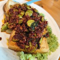 Petai tofu at Leaf Corner 慈素 - Sembawang in North Singapore