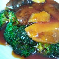 Veggie dish  at Leaf Corner 慈素 - Sembawang in North Singapore