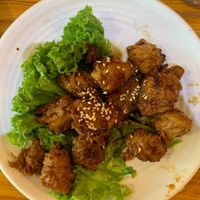 Taste delicious honey chicken  at Leaf Corner 慈素 - Sembawang in North Singapore