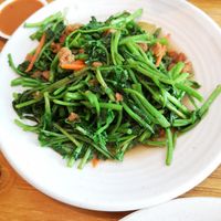 Stir fry Watercress at Leaf Corner 慈素 - Sembawang in North Singapore