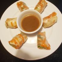 Summer rolls at Green Earth Vegan Cuisine in Toronto