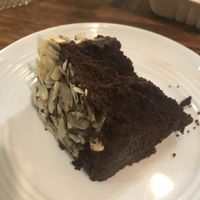 Chocolate almond cake  at Green Earth Vegan Cuisine in Toronto