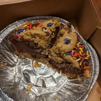 Cookie monster pie at Prairie Vegan Pies in Cincinnati