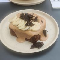 Delicious banana bread at Nola Kitchen in Porto