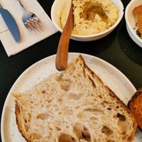 Sourdough bread at Nola Kitchen in Porto