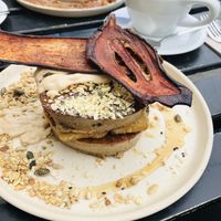 Salty pancake without egg  at Nola Kitchen in Porto