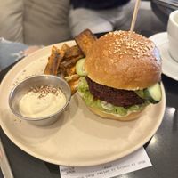 Beet burger vegan   at Nola Kitchen in Porto