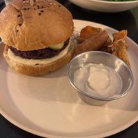 Beet burger   at Nola Kitchen in Porto