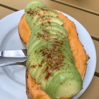 tostada tomate y aguacate  at Velvet Bakery in Vitoria Gasteiz