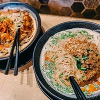 Vegan tantanmen and Vegan Garlic Knockout ramen at Mensho Tokyo in San Francisco