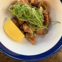 Vegan fried chicken (mushroom based)  at Mensho Tokyo in San Francisco