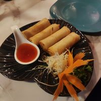 Veg spring rolls at The Basement in Ashbourne
