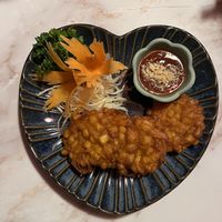 Sweet corn cake   at The Basement in Ashbourne