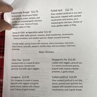 Menu 2 at Super Natural Vegan Cuisine in Lindsay