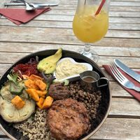 Buddha bowl and Mai Thai   at The Terrace Arts Cafe - Artannapola in Seaton