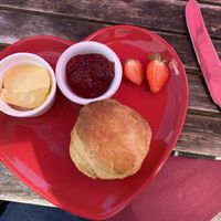 Vegan scone at The Terrace Arts Cafe - Artannapola in Seaton