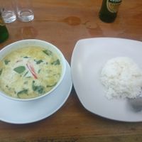 Tofu Thai green curry  at Sweet Monkey in Ao Nang