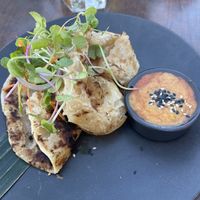 Roti with Satay  at Nahm  in Nelson