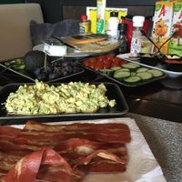 Vegan bacon and (no) egg salad at Boutique Hotel View in Amsterdam