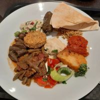 Selection from the buffet at Mezaya in Lund