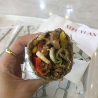 Teriyaki mushrooms burrito   at Xǐ Fú Yuán Sù Bǐng 喜福緣素餅 in Taipei
