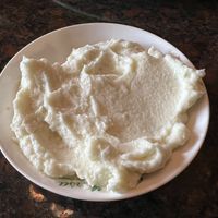 Garlic paste  at La Marsa in Brighton